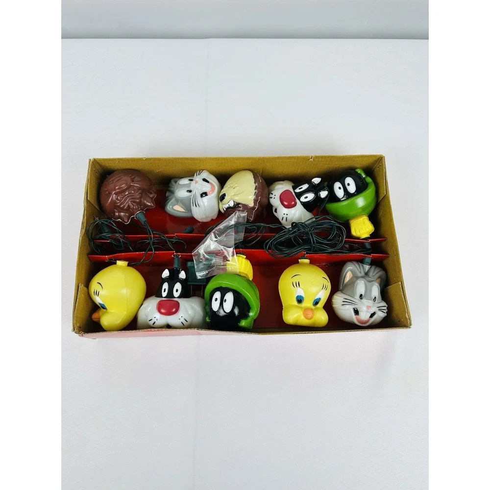 Vintage Looney Tunes String Light Set Bugs Taz Tweety Sylvester Marvin 1994